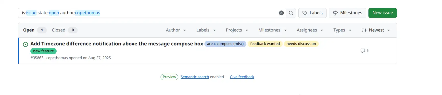 Manual search for PR